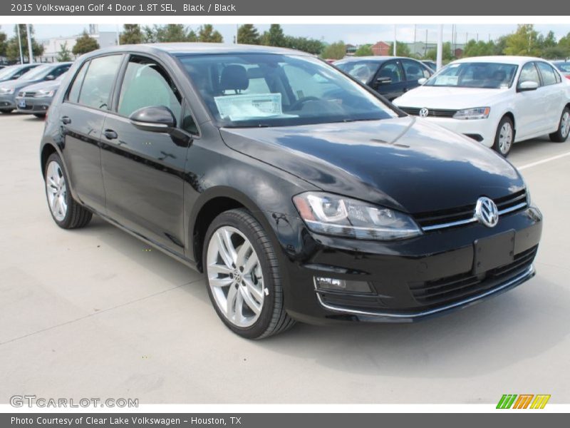 Black / Black 2015 Volkswagen Golf 4 Door 1.8T SEL