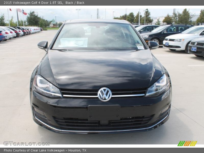 Black / Black 2015 Volkswagen Golf 4 Door 1.8T SEL