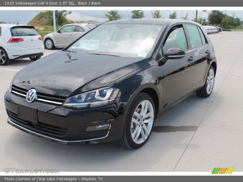 Black / Black 2015 Volkswagen Golf 4 Door 1.8T SEL