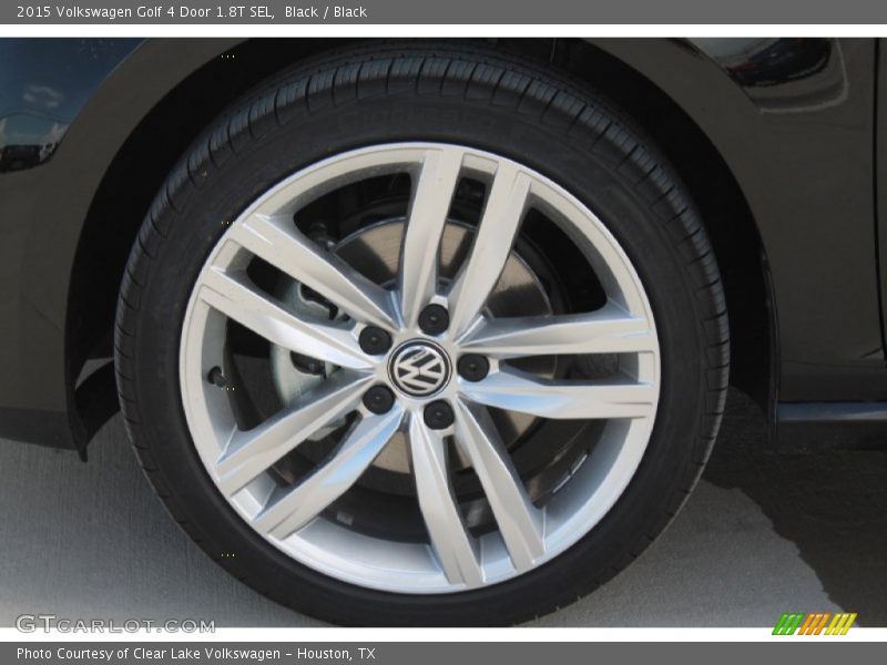 Black / Black 2015 Volkswagen Golf 4 Door 1.8T SEL