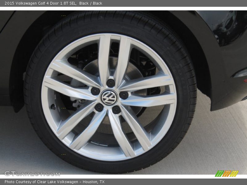 Black / Black 2015 Volkswagen Golf 4 Door 1.8T SEL