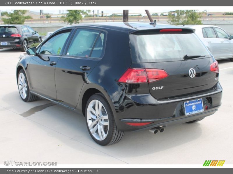 Black / Black 2015 Volkswagen Golf 4 Door 1.8T SEL