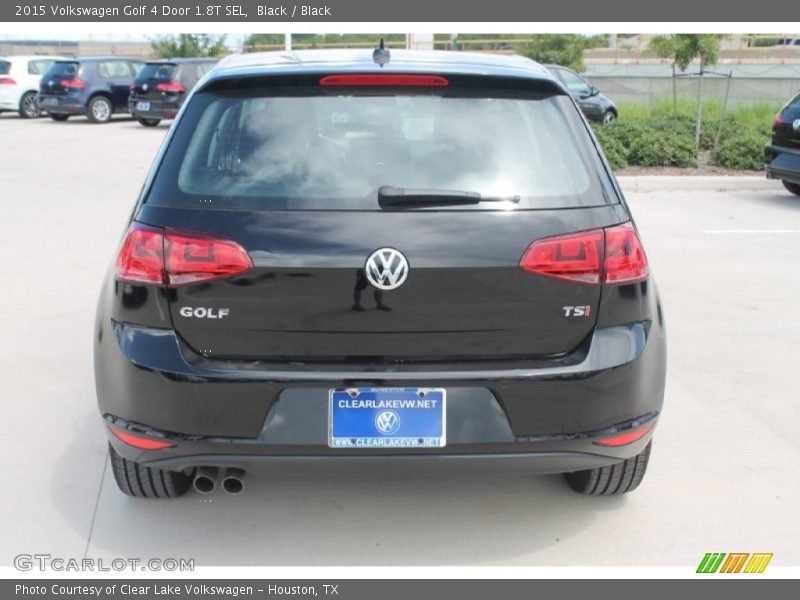 Black / Black 2015 Volkswagen Golf 4 Door 1.8T SEL