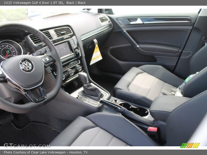 Black / Black 2015 Volkswagen Golf 4 Door 1.8T SEL