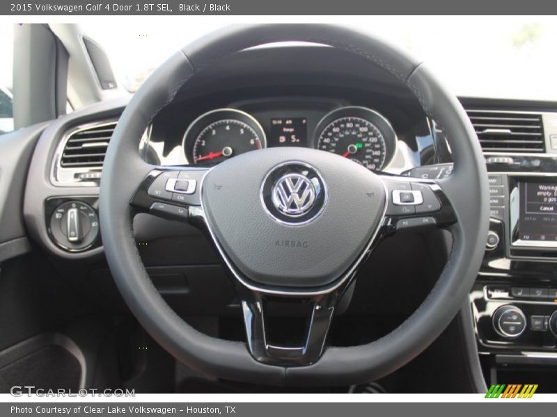 Black / Black 2015 Volkswagen Golf 4 Door 1.8T SEL