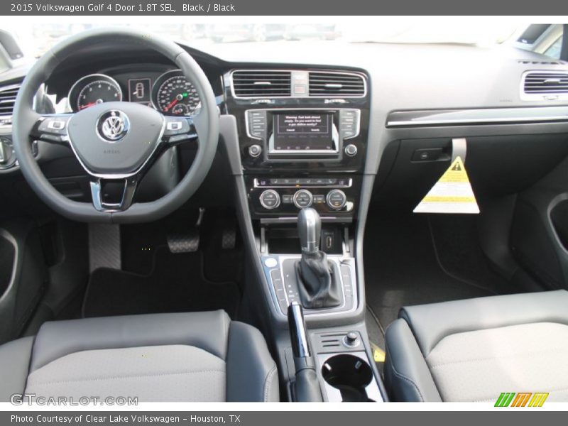 Black / Black 2015 Volkswagen Golf 4 Door 1.8T SEL