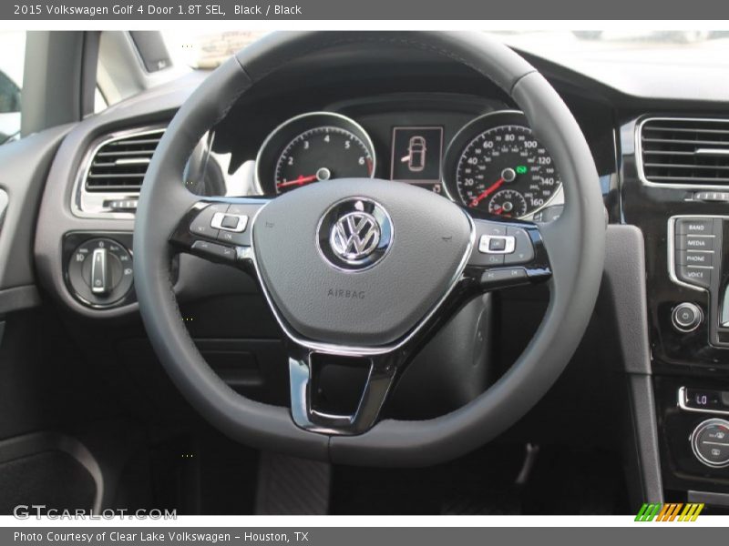 Black / Black 2015 Volkswagen Golf 4 Door 1.8T SEL