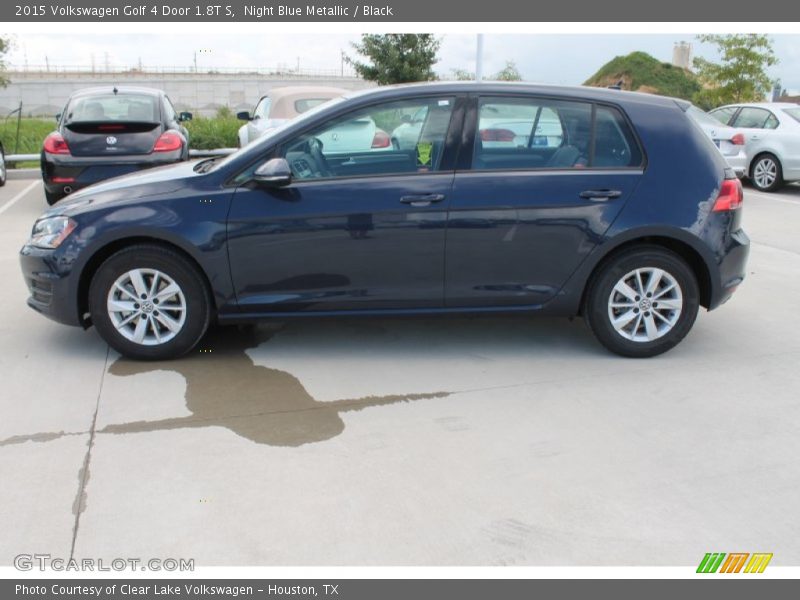 Night Blue Metallic / Black 2015 Volkswagen Golf 4 Door 1.8T S