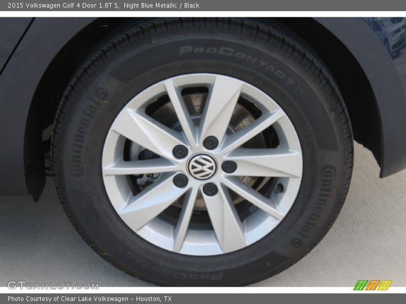 Night Blue Metallic / Black 2015 Volkswagen Golf 4 Door 1.8T S