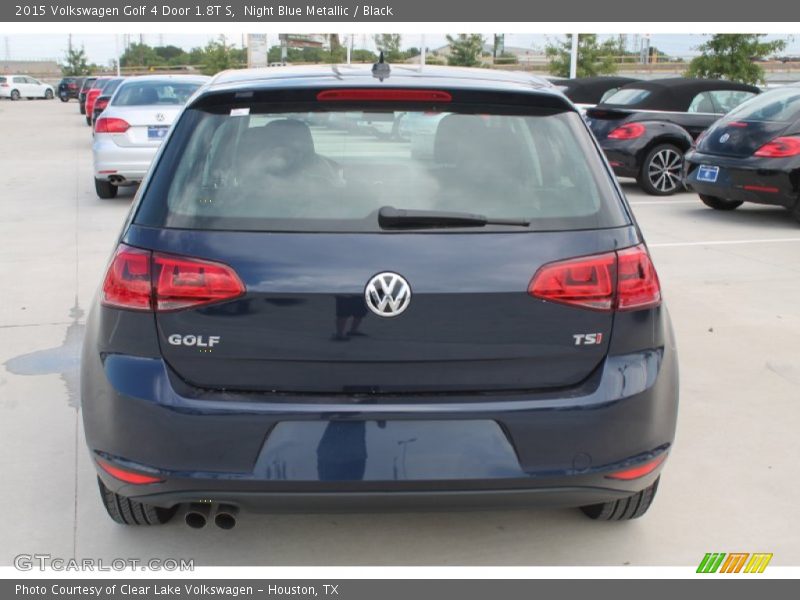 Night Blue Metallic / Black 2015 Volkswagen Golf 4 Door 1.8T S