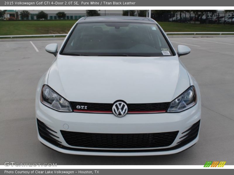 Pure White / Titan Black Leather 2015 Volkswagen Golf GTI 4-Door 2.0T SE