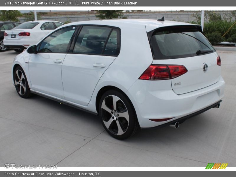 Pure White / Titan Black Leather 2015 Volkswagen Golf GTI 4-Door 2.0T SE