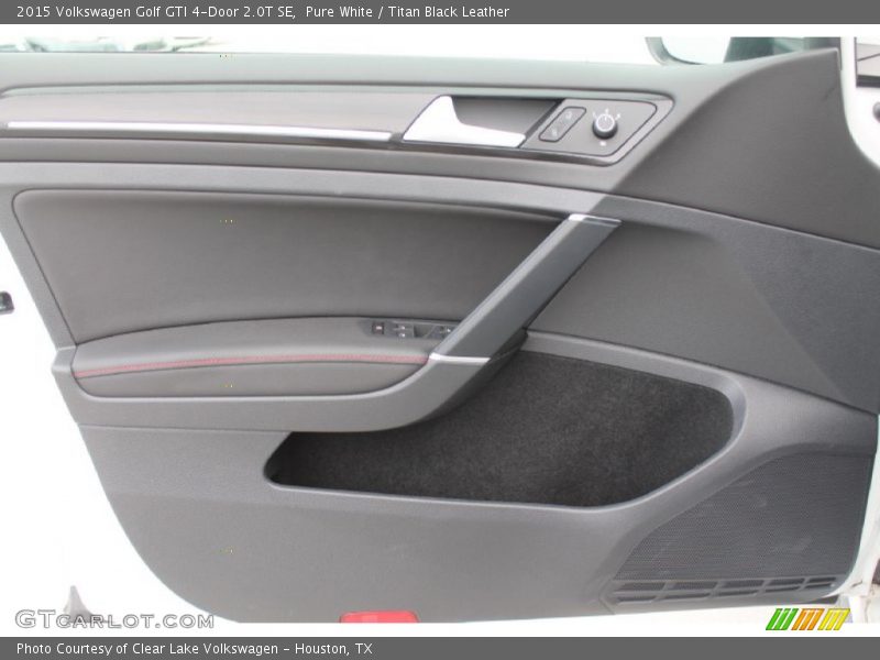Pure White / Titan Black Leather 2015 Volkswagen Golf GTI 4-Door 2.0T SE