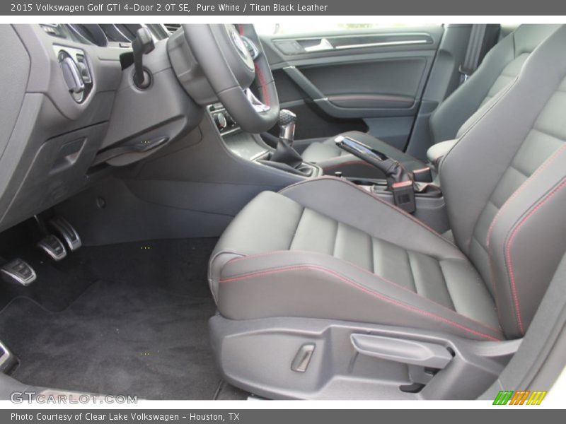 Pure White / Titan Black Leather 2015 Volkswagen Golf GTI 4-Door 2.0T SE