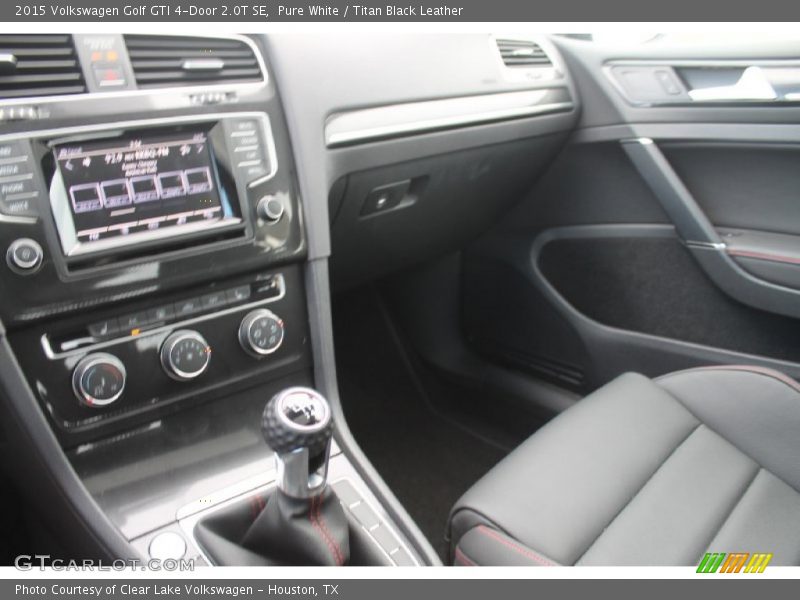 Pure White / Titan Black Leather 2015 Volkswagen Golf GTI 4-Door 2.0T SE