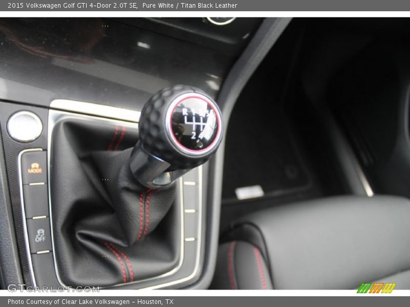 Pure White / Titan Black Leather 2015 Volkswagen Golf GTI 4-Door 2.0T SE