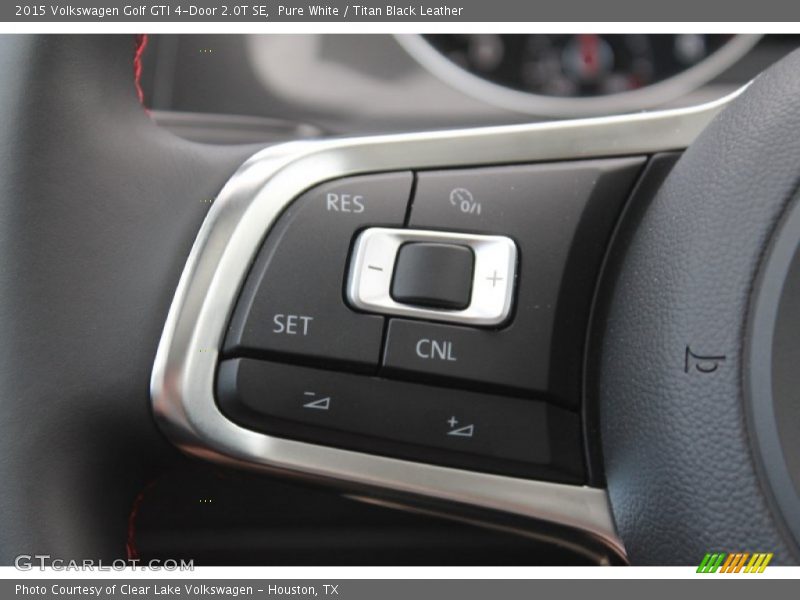 Pure White / Titan Black Leather 2015 Volkswagen Golf GTI 4-Door 2.0T SE