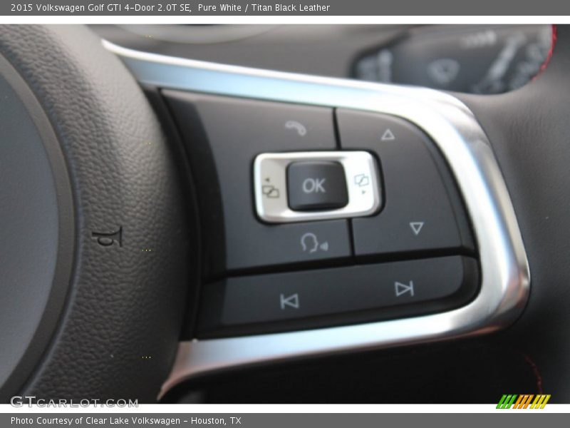 Pure White / Titan Black Leather 2015 Volkswagen Golf GTI 4-Door 2.0T SE