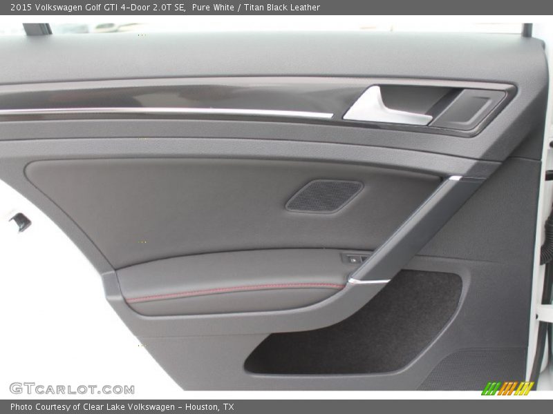 Pure White / Titan Black Leather 2015 Volkswagen Golf GTI 4-Door 2.0T SE