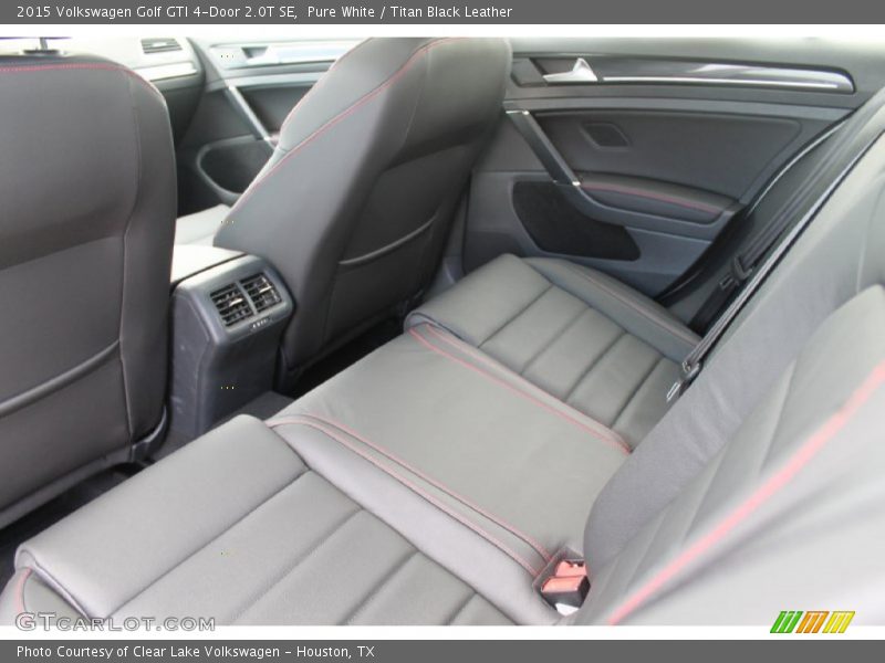 Pure White / Titan Black Leather 2015 Volkswagen Golf GTI 4-Door 2.0T SE