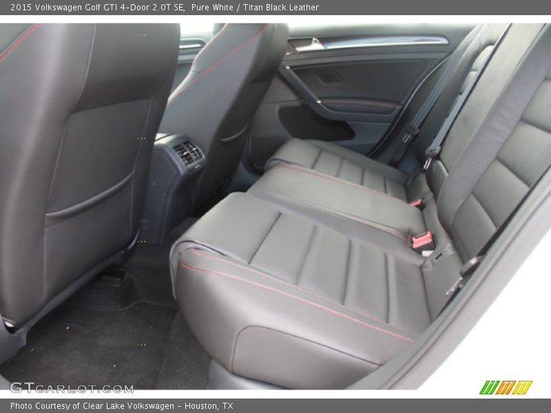 Pure White / Titan Black Leather 2015 Volkswagen Golf GTI 4-Door 2.0T SE