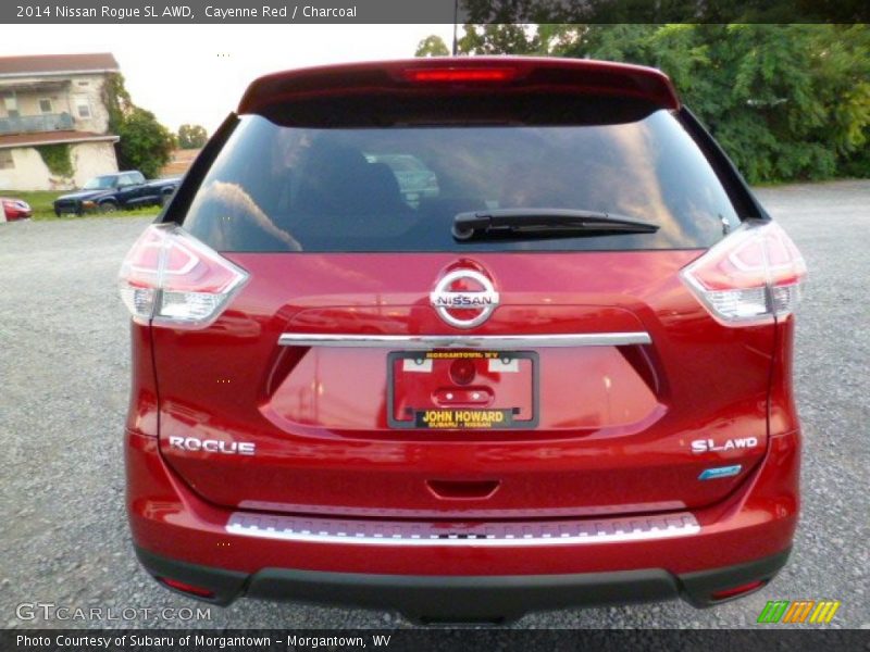 Cayenne Red / Charcoal 2014 Nissan Rogue SL AWD