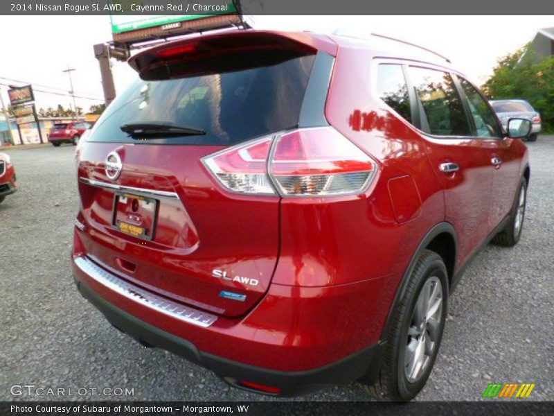 Cayenne Red / Charcoal 2014 Nissan Rogue SL AWD