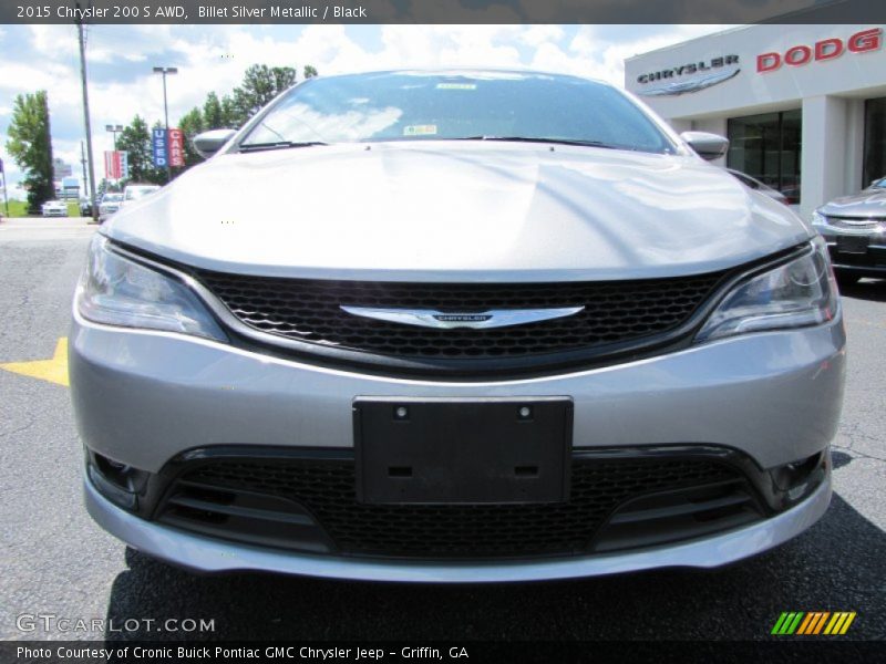 Billet Silver Metallic / Black 2015 Chrysler 200 S AWD