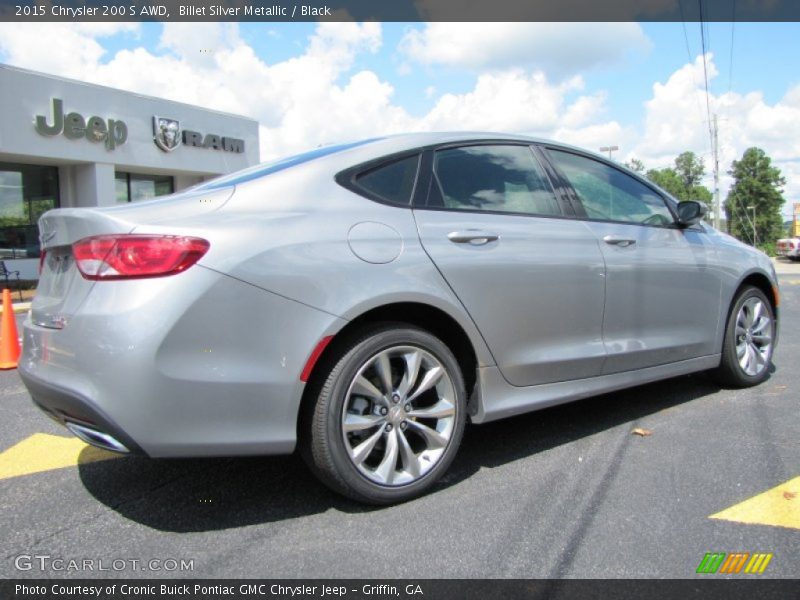 Billet Silver Metallic / Black 2015 Chrysler 200 S AWD