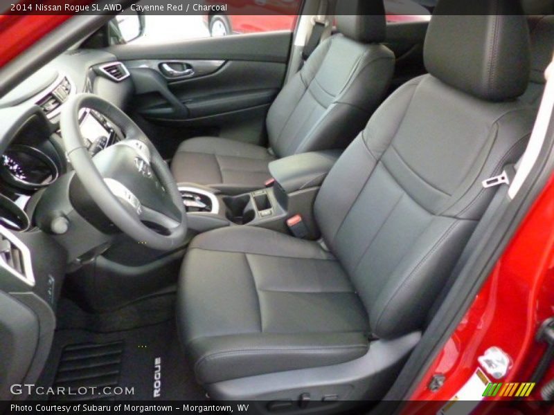Cayenne Red / Charcoal 2014 Nissan Rogue SL AWD