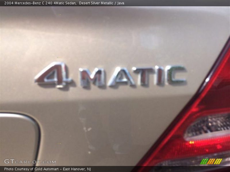 Desert Silver Metallic / Java 2004 Mercedes-Benz C 240 4Matic Sedan