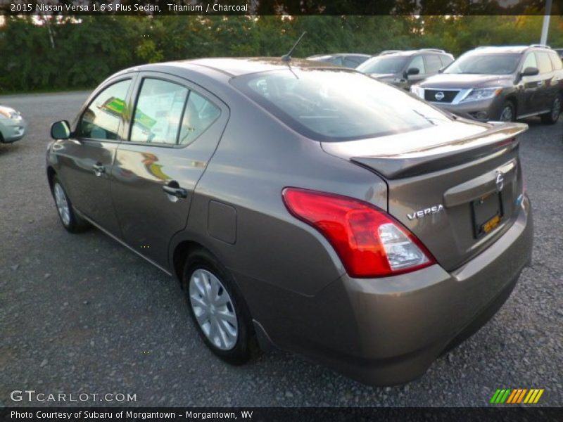 Titanium / Charcoal 2015 Nissan Versa 1.6 S Plus Sedan