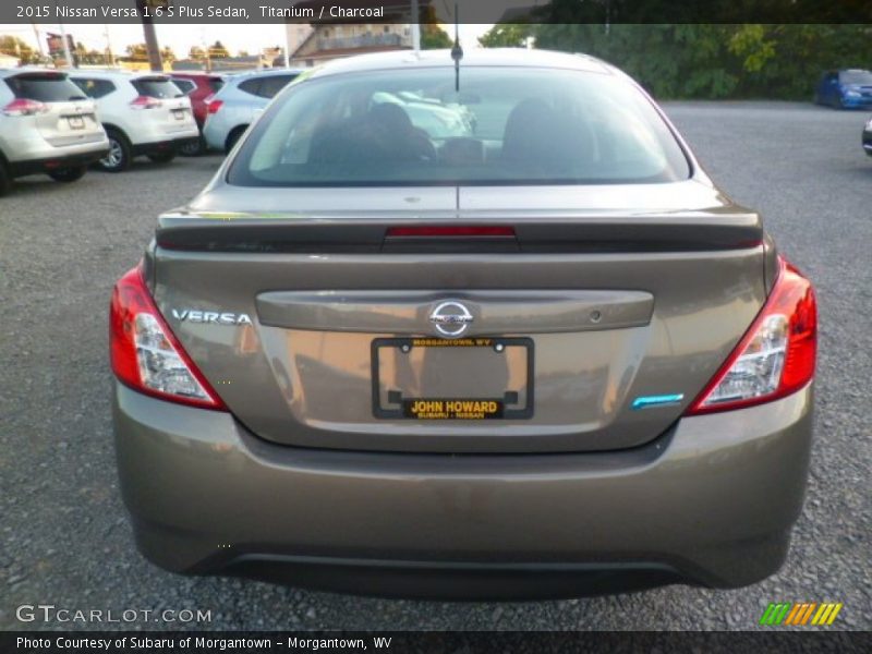 Titanium / Charcoal 2015 Nissan Versa 1.6 S Plus Sedan