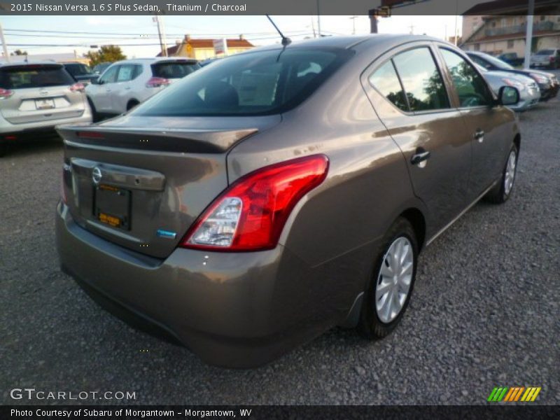 Titanium / Charcoal 2015 Nissan Versa 1.6 S Plus Sedan
