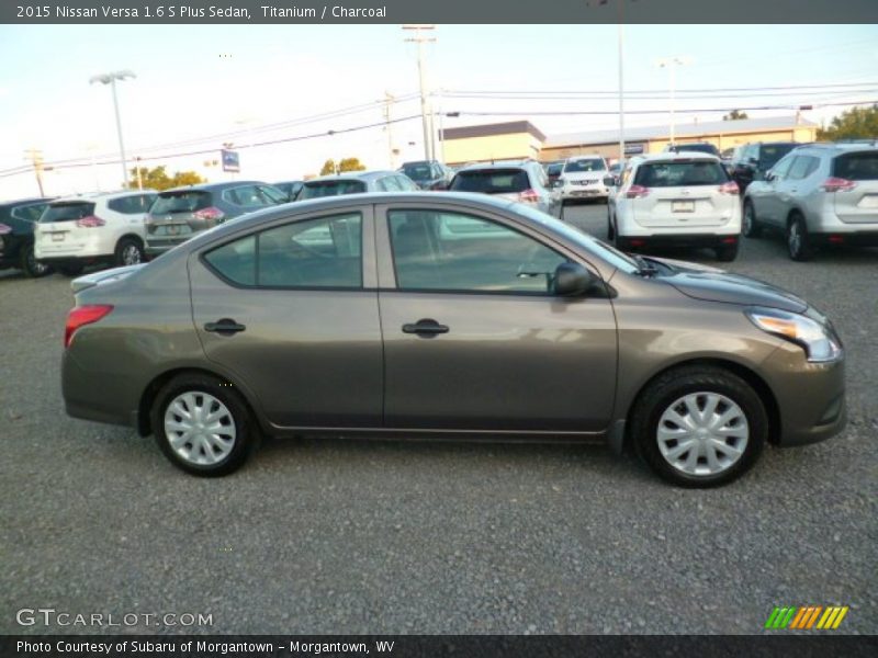 Titanium / Charcoal 2015 Nissan Versa 1.6 S Plus Sedan