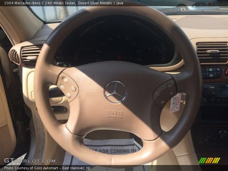 Desert Silver Metallic / Java 2004 Mercedes-Benz C 240 4Matic Sedan