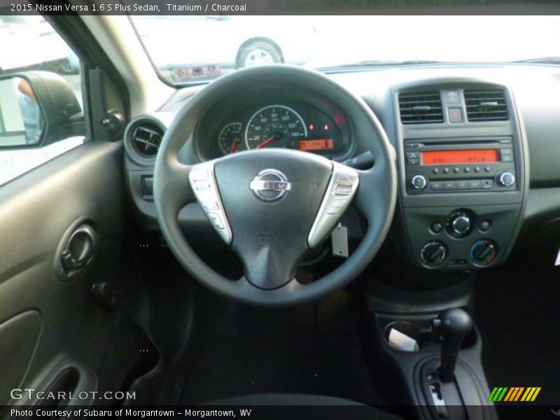 Titanium / Charcoal 2015 Nissan Versa 1.6 S Plus Sedan