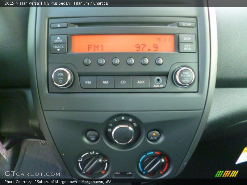 Titanium / Charcoal 2015 Nissan Versa 1.6 S Plus Sedan