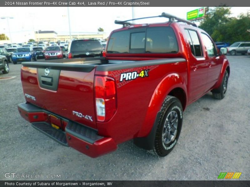 Lava Red / Pro-4X Graphite/Steel 2014 Nissan Frontier Pro-4X Crew Cab 4x4