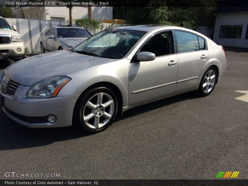 Liquid Silver Metallic / Black 2006 Nissan Maxima 3.5 SE