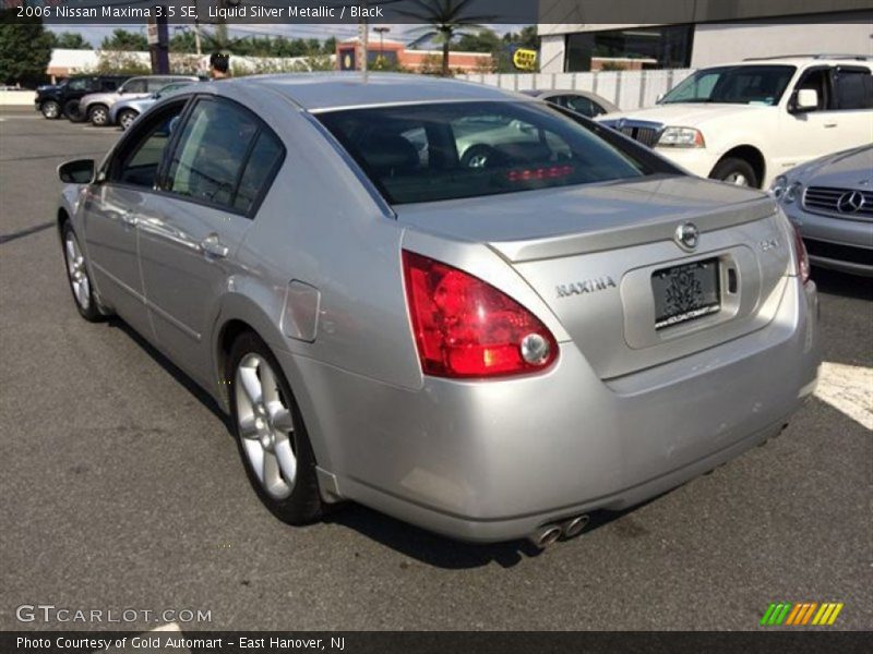 Liquid Silver Metallic / Black 2006 Nissan Maxima 3.5 SE