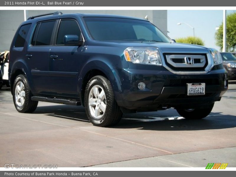 Bali Blue Pearl / Gray 2011 Honda Pilot EX-L