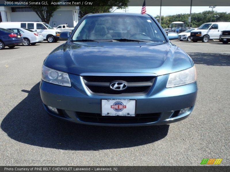 Aquamarine Pearl / Gray 2006 Hyundai Sonata GLS