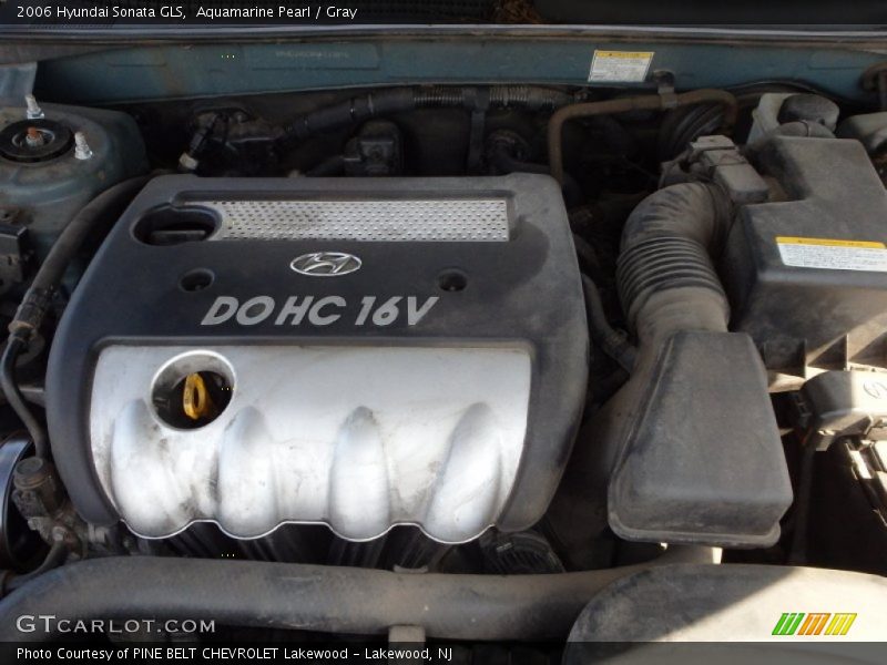 Aquamarine Pearl / Gray 2006 Hyundai Sonata GLS