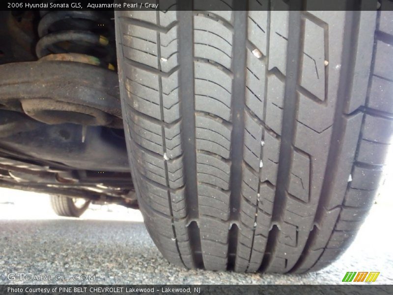 Aquamarine Pearl / Gray 2006 Hyundai Sonata GLS