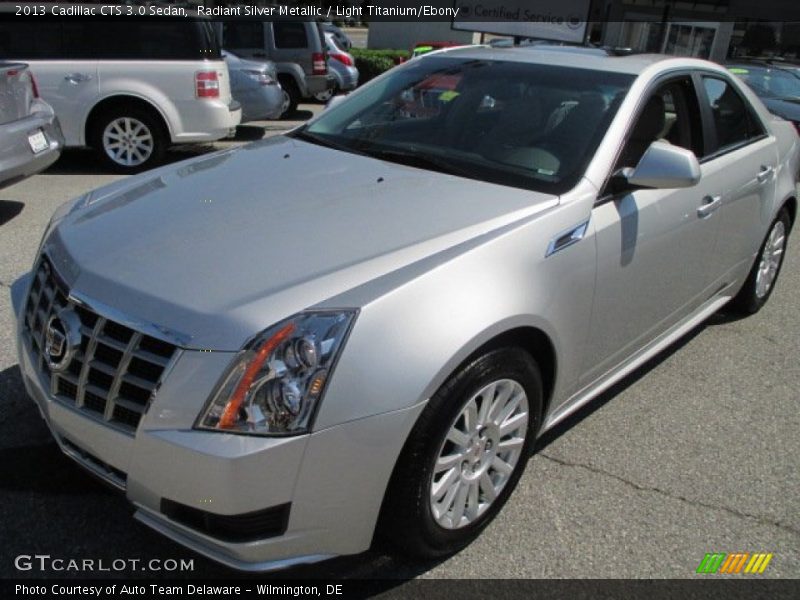 Radiant Silver Metallic / Light Titanium/Ebony 2013 Cadillac CTS 3.0 Sedan