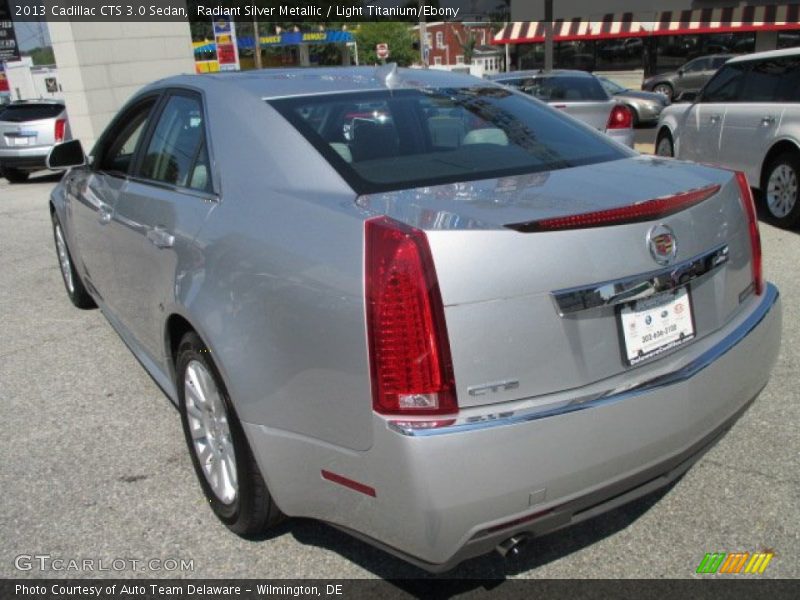 Radiant Silver Metallic / Light Titanium/Ebony 2013 Cadillac CTS 3.0 Sedan