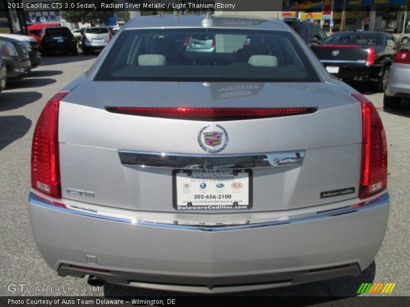 Radiant Silver Metallic / Light Titanium/Ebony 2013 Cadillac CTS 3.0 Sedan