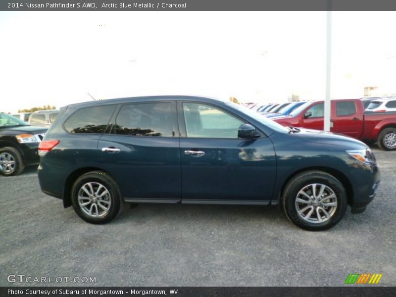 Arctic Blue Metallic / Charcoal 2014 Nissan Pathfinder S AWD