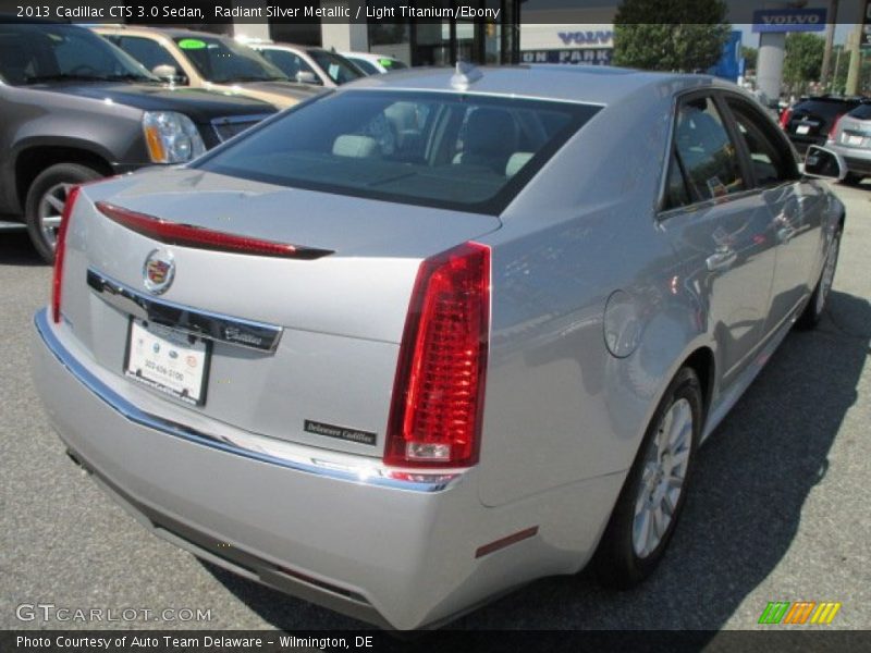 Radiant Silver Metallic / Light Titanium/Ebony 2013 Cadillac CTS 3.0 Sedan